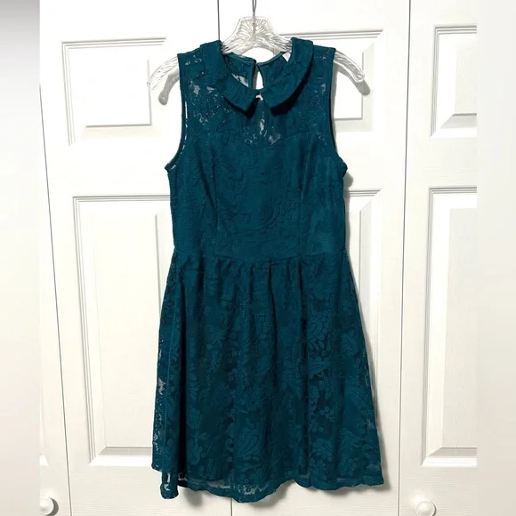 Xhilaration | Dresses | Xhilaration M Lace Dress With Collar | Poshmark